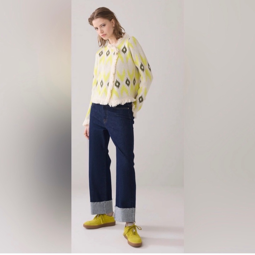 SUMMUM KNITTED JACKET WITH IKAT JACQUARD - Picture 3 of 6